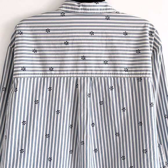 Madewell floral stripe button down shirt - Picture 4 of 9